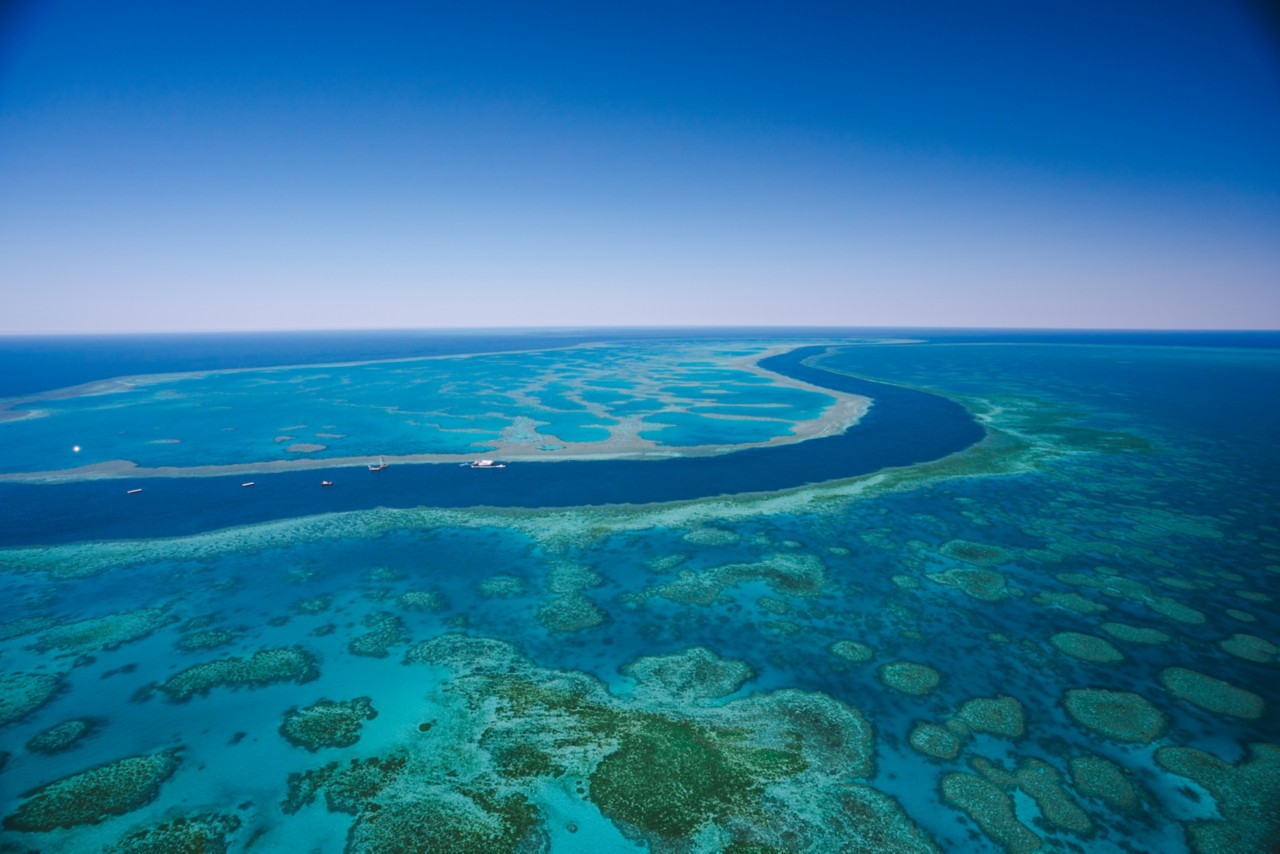 Aerial photography tips Great Barrier reef