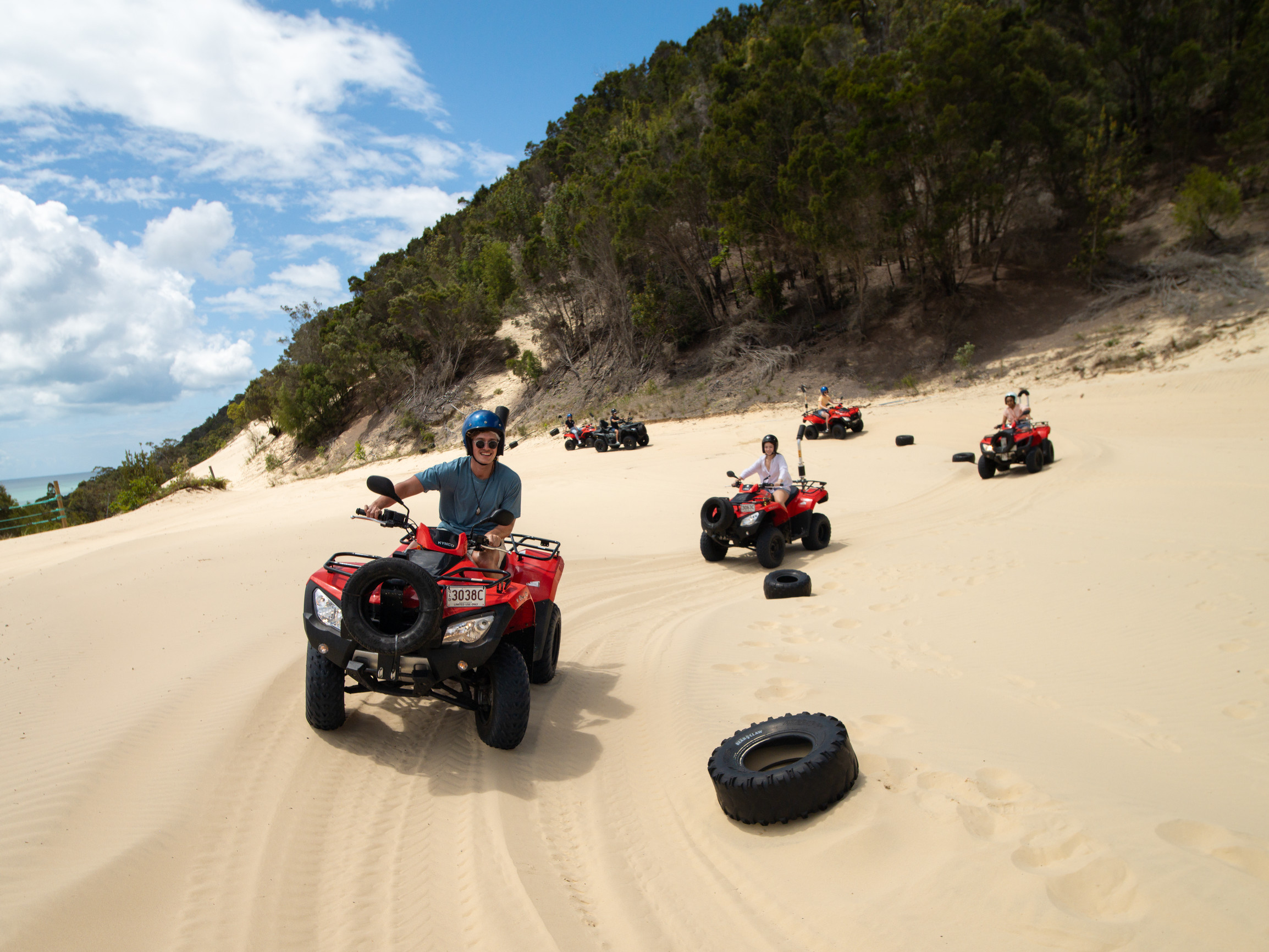 Group enjoying the ATV Quad Bike Day Cruise tour